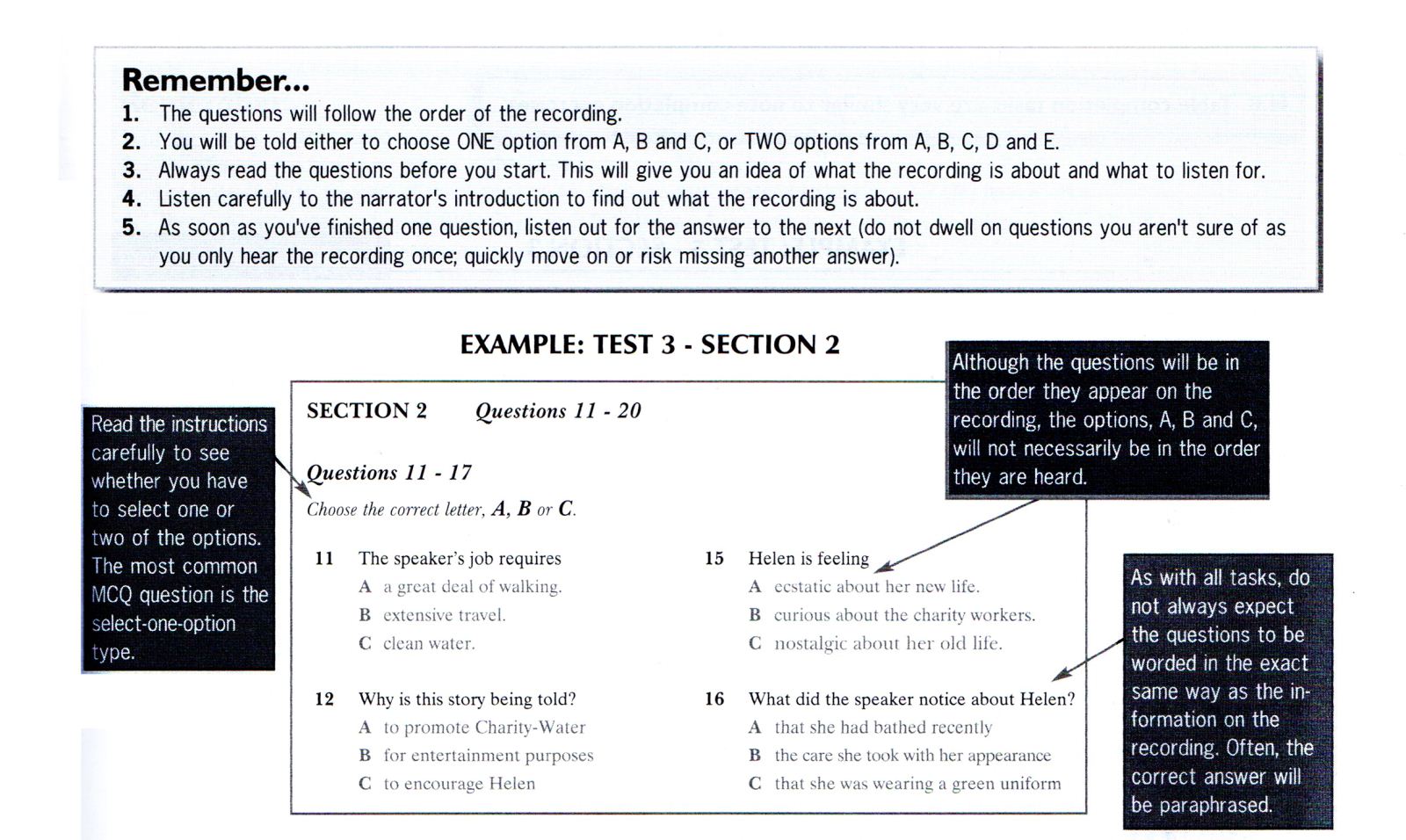 IELTS Guide Listening 2 Multiple choise